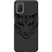 Черный чехол BoxFace OPPO A52 /A72 Tiger