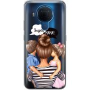 Прозрачный чехол BoxFace Nokia 5.4 Super Mama