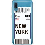 Прозрачный чехол BoxFace Samsung A022 Galaxy A02 Ticket New York