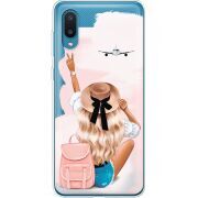 Прозрачный чехол BoxFace Samsung A022 Galaxy A02 Travel Girl