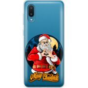 Прозрачный чехол BoxFace Samsung A022 Galaxy A02 Cool Santa