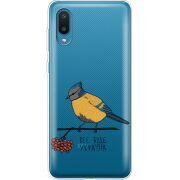 Прозрачный чехол BoxFace Samsung A022 Galaxy A02 Синиця і калина