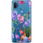 Прозрачный чехол BoxFace Samsung A022 Galaxy A02 Flamingo
