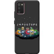 Черный чехол BoxFace Samsung A025 Galaxy A02S Among Us Impostors