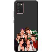 Черный чехол BoxFace Samsung A025 Galaxy A02S BTS