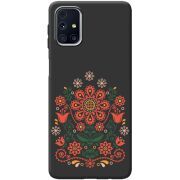 Черный чехол BoxFace Samsung M317 Galaxy M31s Ukrainian Ornament