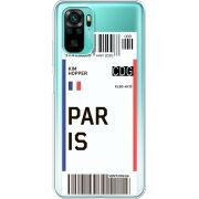 Прозрачный чехол BoxFace Xiaomi Redmi Note 10/ Note 10S Ticket Paris