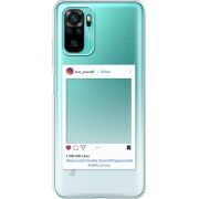 Прозрачный чехол BoxFace Xiaomi Redmi Note 10/ Note 10S Insta