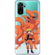 Прозрачный чехол BoxFace Xiaomi Redmi Note 10/ Note 10S Naruto and Kurama