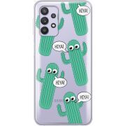 Прозрачный чехол BoxFace Samsung A525 Galaxy A52 с 3D-глазками HIYA