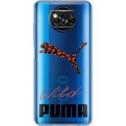 Прозрачный чехол BoxFace Xiaomi Poco X3 Pro Wild Cat