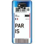 Прозрачный чехол BoxFace Xiaomi Poco X3 Pro Ticket Paris