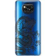 Прозрачный чехол BoxFace Xiaomi Poco X3 Pro Chinese Dragon