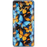 Прозрачный чехол BoxFace Xiaomi Poco X3 Pro Butterfly Morpho