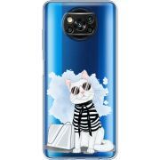 Прозрачный чехол BoxFace Xiaomi Poco X3 Pro Cat Style