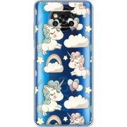 Прозрачный чехол BoxFace Xiaomi Poco X3 Pro Unicorns