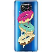Прозрачный чехол BoxFace Xiaomi Poco X3 Pro Donuts