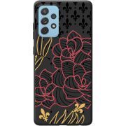 Черный чехол BoxFace Samsung A725 Galaxy A72 FranceFlowers