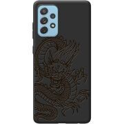 Черный чехол BoxFace Samsung A725 Galaxy A72 Chinese Dragon