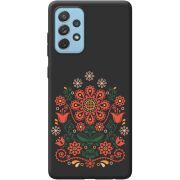 Черный чехол BoxFace Samsung A725 Galaxy A72 Ukrainian Ornament