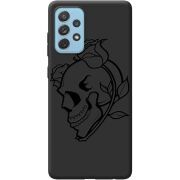 Черный чехол BoxFace Samsung A725 Galaxy A72 Skull and Roses