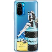 Прозрачный чехол BoxFace Poco F3 City Girl