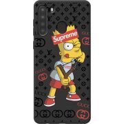 Черный чехол BoxFace Samsung A215 Galaxy A21 Yellow Fun