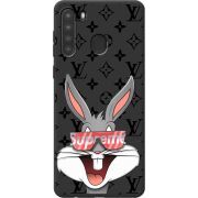 Черный чехол BoxFace Samsung A215 Galaxy A21 looney bunny