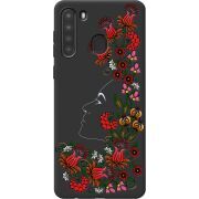 Черный чехол BoxFace Samsung A215 Galaxy A21 3D Ukrainian Muse