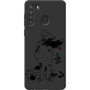 Черный чехол BoxFace Samsung A215 Galaxy A21 