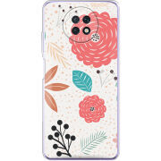 Чехол BoxFace Xiaomi Redmi Note 9T Line Flowers