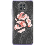 Чехол BoxFace Xiaomi Redmi Note 9T Snake Rose