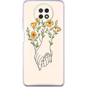 Чехол BoxFace Xiaomi Redmi Note 9T Flower Hands