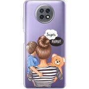 Прозрачный чехол BoxFace Xiaomi Redmi Note 9T Super Mama and Son