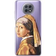 Прозрачный чехол BoxFace Xiaomi Redmi Note 9T Девушка с жемчужной серёжкой