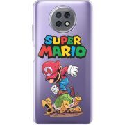 Прозрачный чехол BoxFace Xiaomi Redmi Note 9T Super Mario