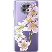 Прозрачный чехол BoxFace Xiaomi Redmi Note 9T Cherry Blossom