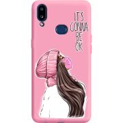 Розовый чехол Boxface Samsung A107 Galaxy A10s It's Gonna Be OK