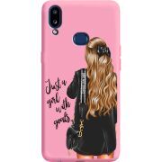 Розовый чехол Boxface Samsung A107 Galaxy A10s Just Girl