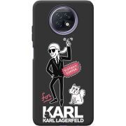 Черный чехол BoxFace Xiaomi Redmi Note 9T For Karl
