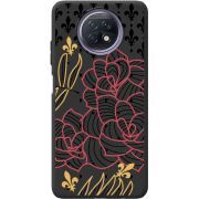 Черный чехол BoxFace Xiaomi Redmi Note 9T FranceFlowers