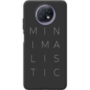 Черный чехол BoxFace Xiaomi Redmi Note 9T Minimalistic