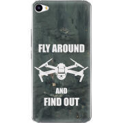 Чехол Uprint Meizu U20 Дрон Fly Around