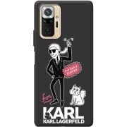 Черный чехол BoxFace Xiaomi Redmi Note 10 Pro For Karl