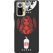 Черный чехол BoxFace Xiaomi Redmi Note 10 Pro RedWhite Coffee