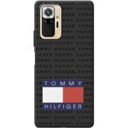 Черный чехол BoxFace Xiaomi Redmi Note 10 Pro Tommy Print