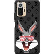 Черный чехол BoxFace Xiaomi Redmi Note 10 Pro looney bunny