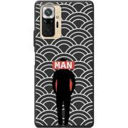 Черный чехол BoxFace Xiaomi Redmi Note 10 Pro Man Pattern