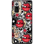 Черный чехол BoxFace Xiaomi Redmi Note 10 Pro Rock Graffiti