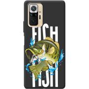 Черный чехол BoxFace Xiaomi Redmi Note 10 Pro Fish